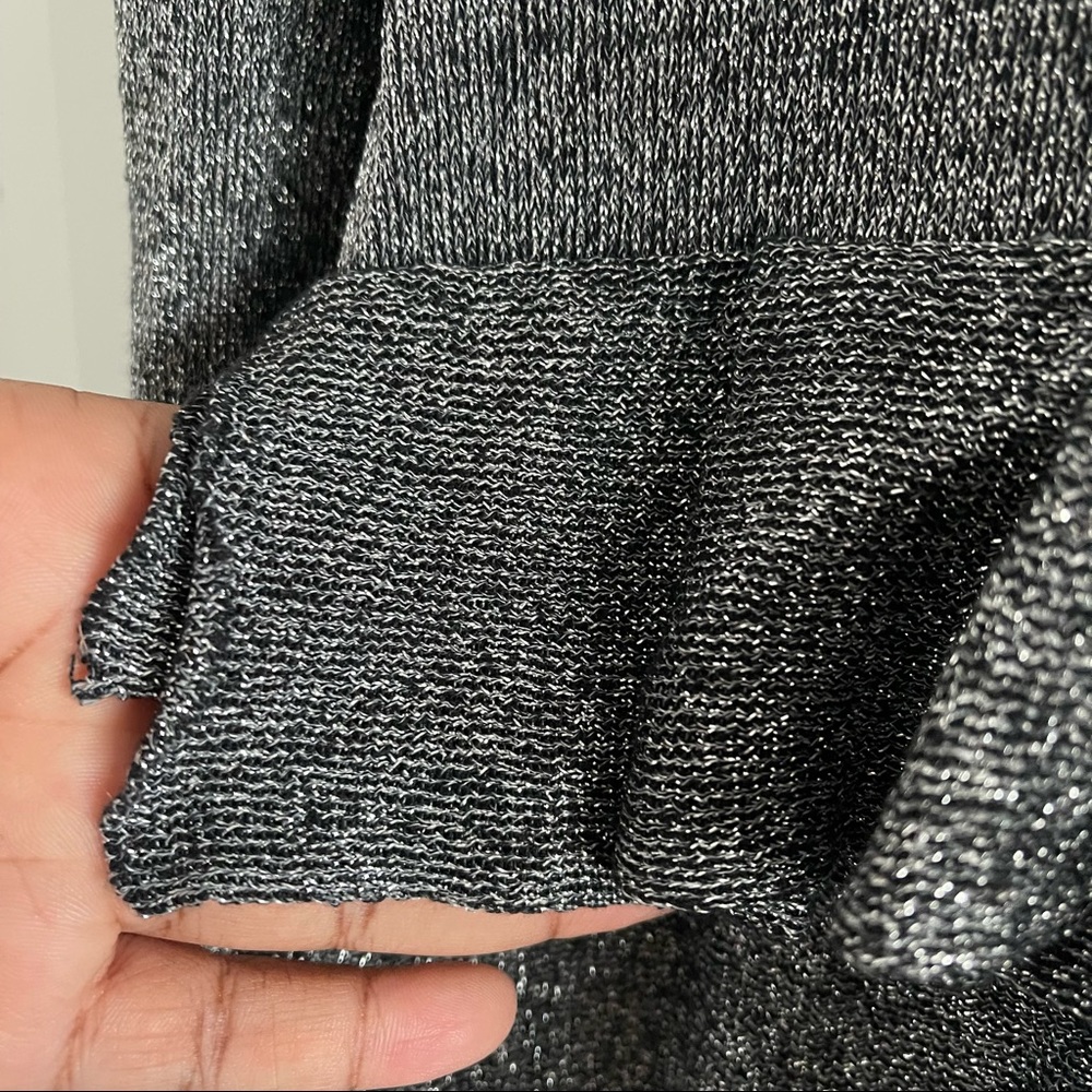 Glittery Metallic Curve Hugging Layered Ruffled B… - image 7